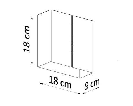 Applique LINEA blanc + 2x ampoule LED G9 3000K Warm 4.5W 510lm