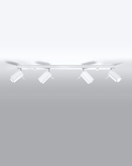 Plafond RING 4L blanc + 4x ampoule LED GU-10 4000K Froid 7W 630lm