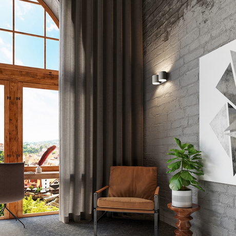 Applique ORBIS 2 gris + 2x ampoule LED G9 3000K Warm 4.5W 510lm