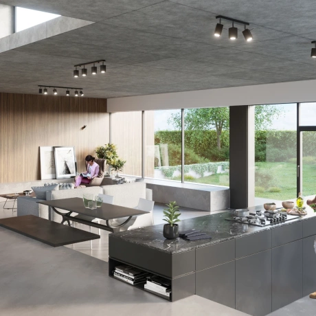 Plafonnier MERIDA 3 noir