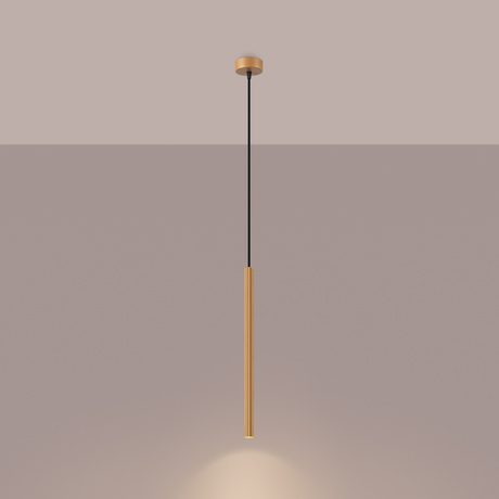 ARCHE 1 lampe suspendue dorée + 1x ampoule LED G9 3000K chaude 4.5W 450lm