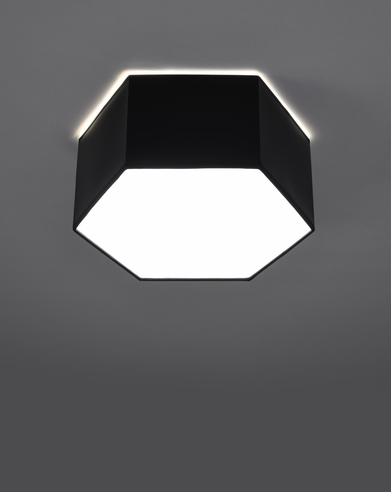 Plafond SUNDE 13 noir + 2x ampoule LED E27 3000K Warm 7.5W 620lm