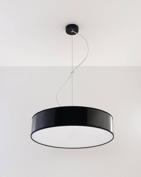 Lampe suspendue ARENA 45 BLACK + 3x ampoule LED E27 3000K Warm 7.5W 620lm