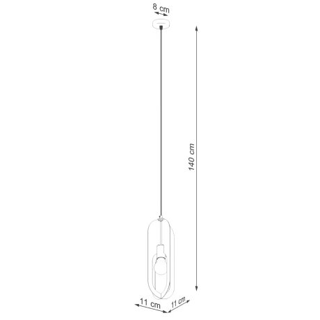 Lampe suspendue NICUS 1 blanc