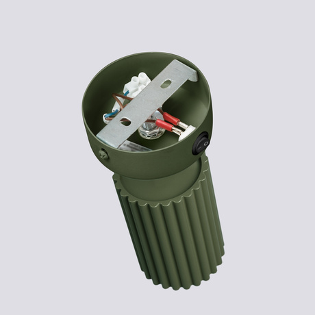 Applique KARBON vert olive avec interrupteur