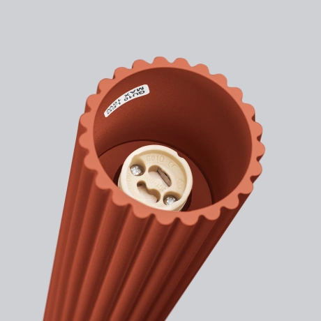 Plafonnier KARBON 10 rouge ocre