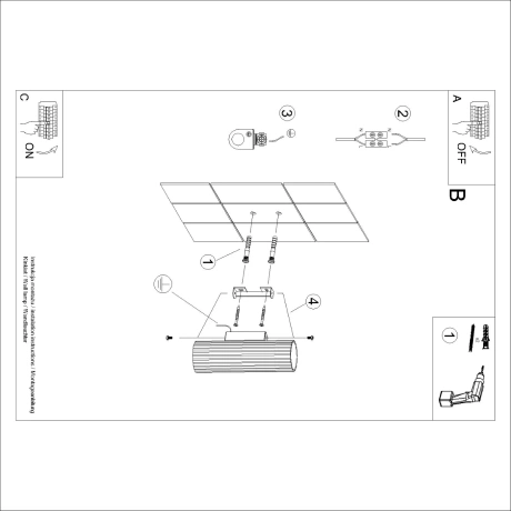 Applique KARBON 20 blanc
