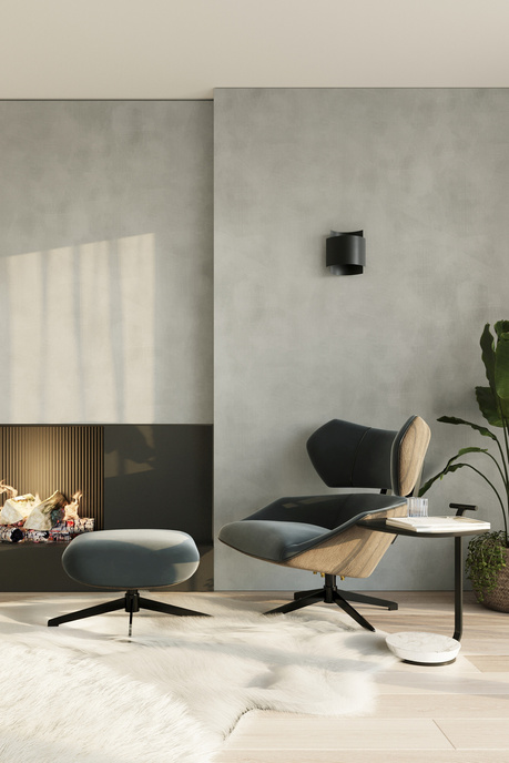 Applique IMPACT noir + 1x ampoule LED G9 4000K Cold 4.5W 530lm