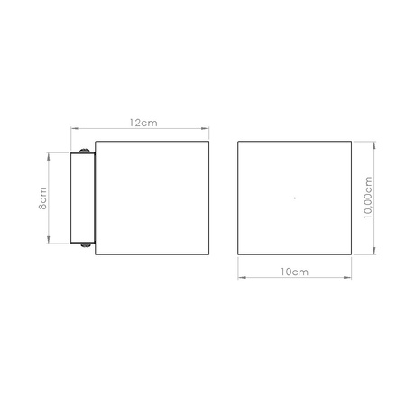 Applique QUAD béton beige