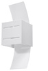 Applique LORETO blanc + 1x ampoule LED G9 4000K froide 4,5W 530lm