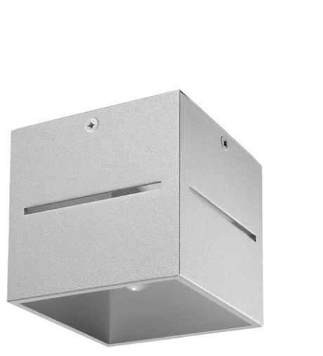 Plafond LOBO gris + 1x ampoule LED G9 4000K Froid 4.5W 530lm