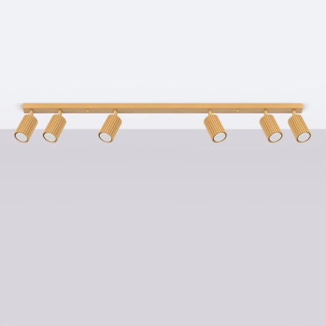 Plafonnier KARBON 6L or