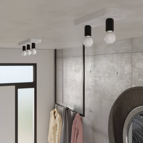 Plafond TAVO 3 + 3x ampoule LED E27 3000K Warm 7.5W 620lm