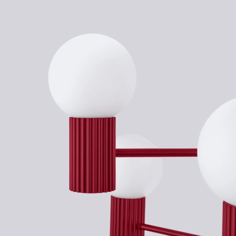 Lustre HALO 6 bordeaux