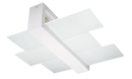 Plafond FENIKS 2 blanc + 2x ampoule LED E27 4000K Froid 7.5W 650lm