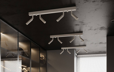 Plafond EYETECH 6 blanc + 6x ampoule LED G9 3000K Warm 4.5W 510lm