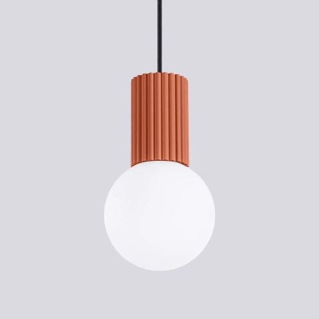 Lampe suspendue HALO 1 rouge ochra
