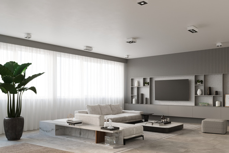 Plafond MONO 3 blanc + 3x ampoule LED GU-10 4000K Froid 7W 630lm