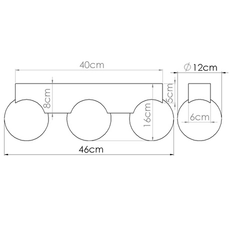 Plafonnier BULBO 3 bois naturel
