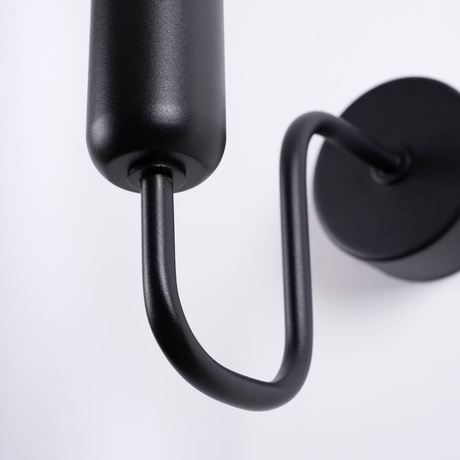 Applique VECTOR noir + 1X ampoule LED E27 3000K 7W 760lm