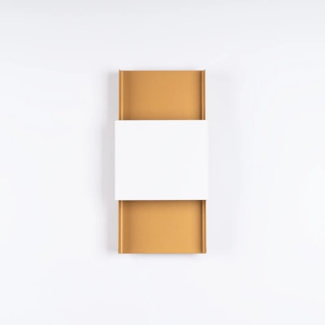 Applique DURLIN or/blanc