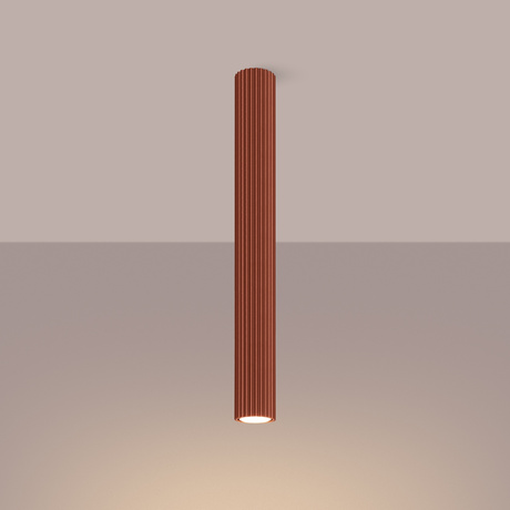 Plafonnier KARBON 60 rouge ocre