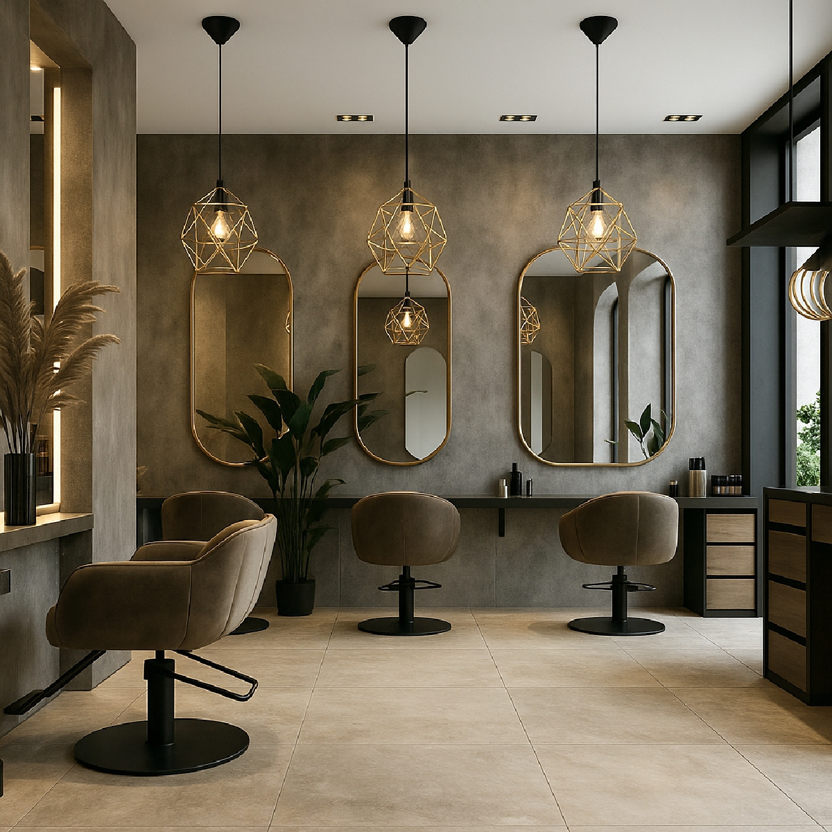 Lampe suspendue TRIOM 30 or