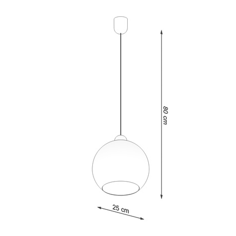 COSMO 25 lampe suspendue chromée + 1x ampoule LED E27 3000K chaude 7,5W 620lm