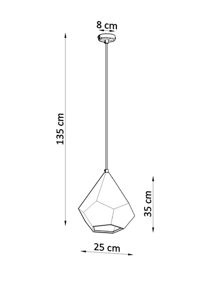 PAVLUS lampe suspendue en céramique blanche + 1x ampoule LED E27 4000K Cold 7,5W 650lm