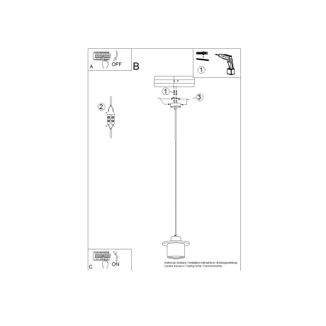 Lampe suspendue MAB béton