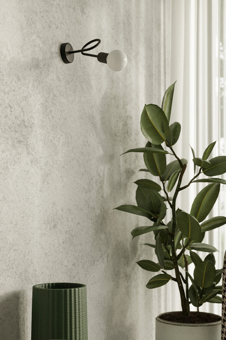 Lustre SUPEŁ 5 noir + 5X ampoule LED E27 3000K 7W 760lm