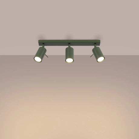 Plafonnier RING 3L vert olive