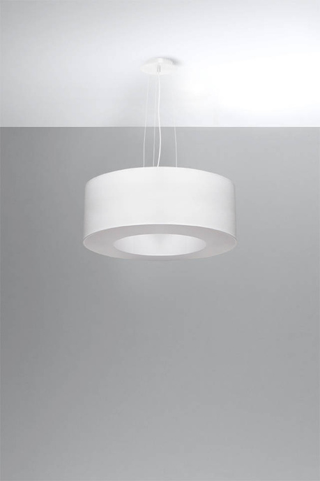 Lustre SATURNO 50 blanc + 5x ampoule LED E27 3000K Warm 7.5W 620lm