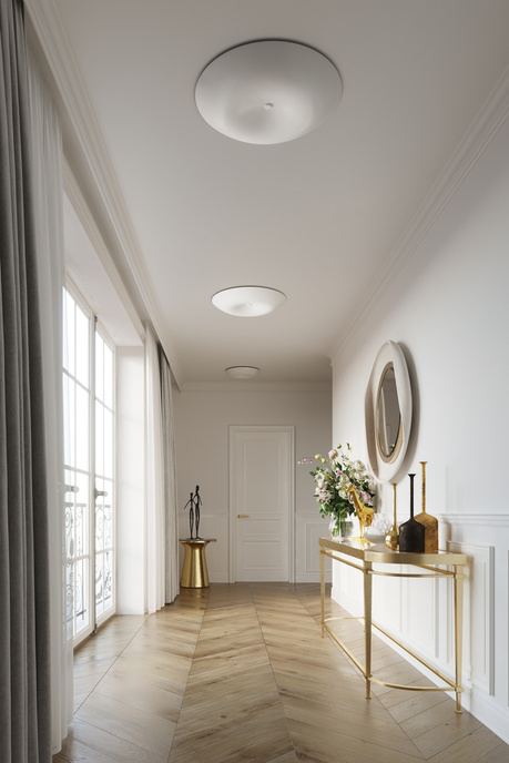 Plafond FUSION 430 + 4x ampoule LED E27 4000K Froid 7.5W 650lm