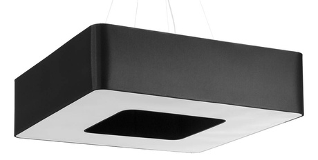 Lustre URANO 80 noir + 8x ampoule LED E27 4000K Froid 7.5W 650lm