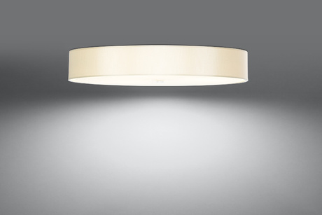 Plafond SKALA 90 blanc + 6x ampoule LED E27 4000K Froid 7.5W 650lm