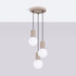 Lampe suspendue HALO 3P taupe