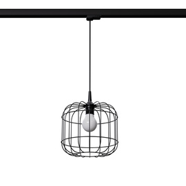 CELTA lampe suspendue noire E27