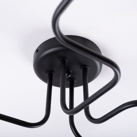 Lustre VECTOR 4 noir + 4X ampoule LED E27 3000K 7W 760lm