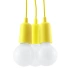 Lampe pendante DIEGO 3 jaune