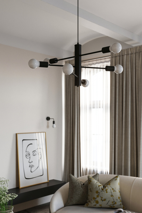 DUOMO lustre 3M + 3x ampoule LED E27 3000K Warm 7.5W 620lm