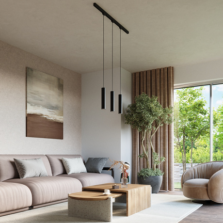 Lampe suspendue, 3 points, système de rail triphasé, LAGOS