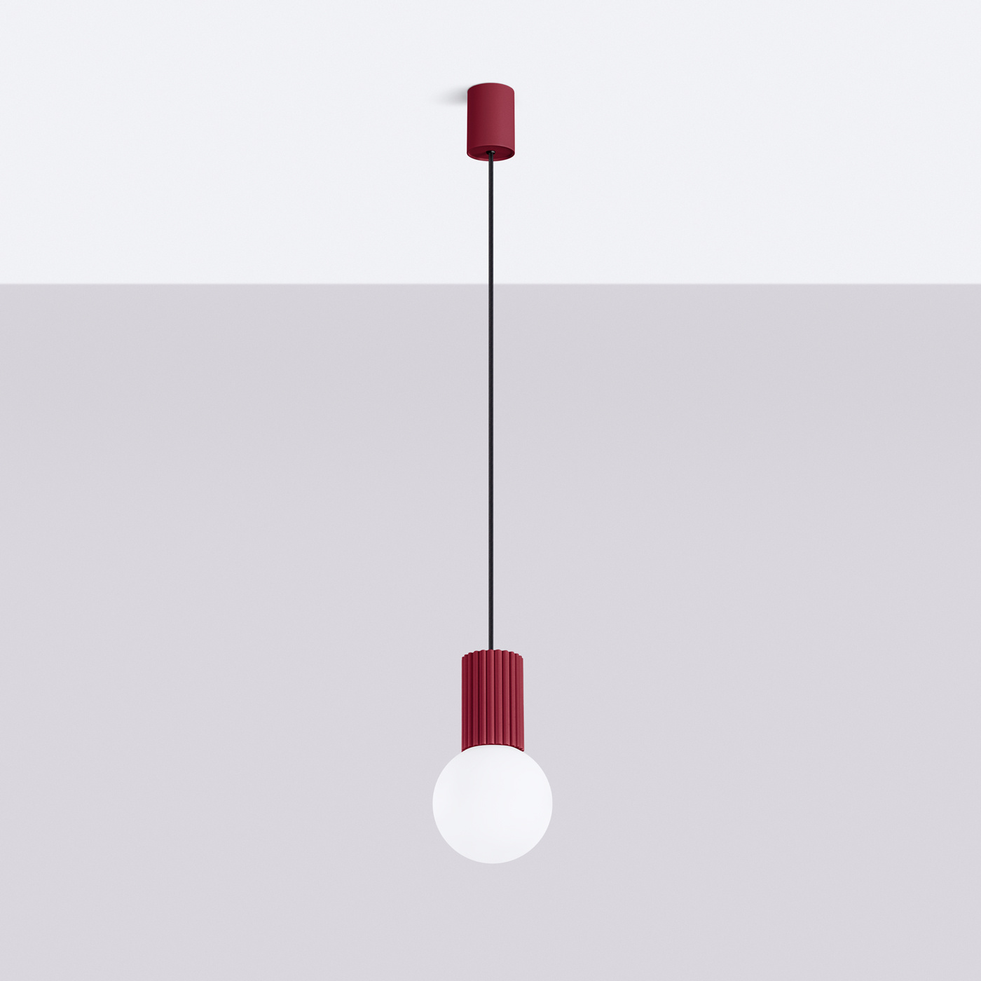 Lampe suspendue HALO 1 bordeaux