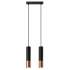 Lampe suspendue LOOPEZ 2 noir/cuivre