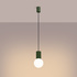 Lampe pendante HALO 1 vert olive