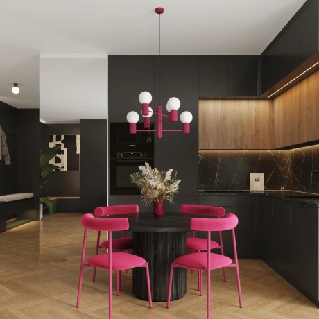 Lustre HALO 6 bordeaux