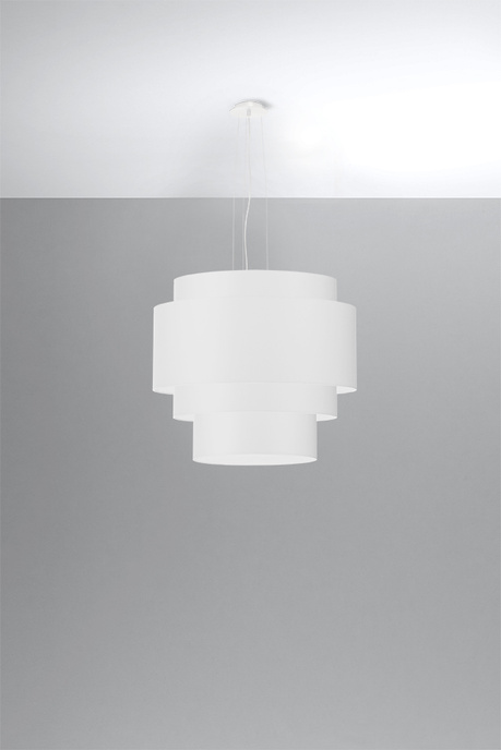 Lustre REFLEXION 50 blanc + 5x ampoule LED E27 4000K Froid 7.5W 650lm
