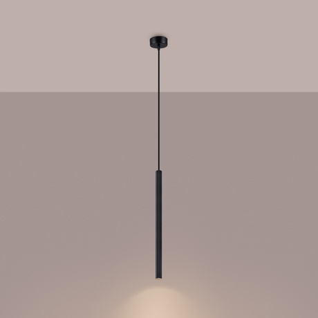 ARCHE 1 lampe suspendue noire + 1x ampoule LED G9 3000K chaude 4.5W 450lm