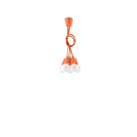 Lampe pendante DIEGO 5 orange