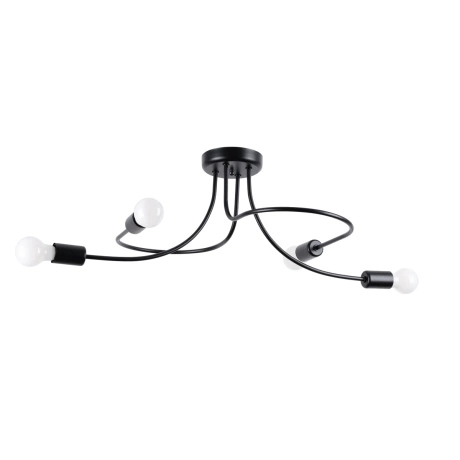 Lustre LEVAR 4 noir